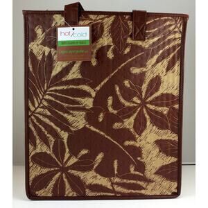 Reusable Shopping Bag / Tote / Lunch Bag / Insulated /Thermal  Tropical Paper Lg